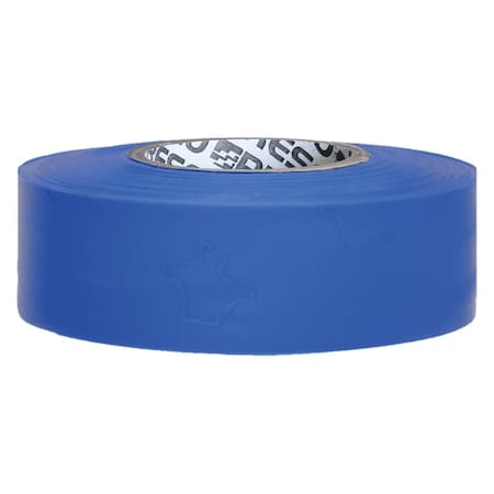 Presco Flagging Tape, Blue, 1-3/16" Wide x 300' Length, PVC, 2 mil TXB-373
